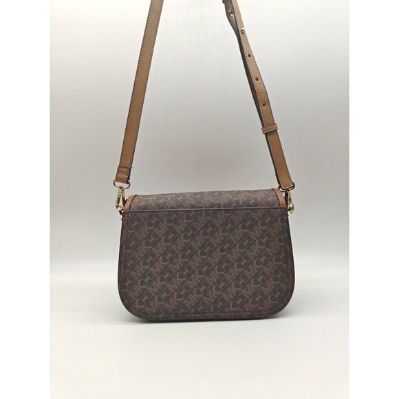 MICHAEL KORS Parker logo monogram faux-leather small crossbody - Brown(Modified) - Picture 8 of 12